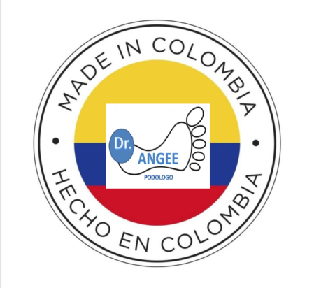 Hecho en colombia pódologo bogota con logo hecho en colombia